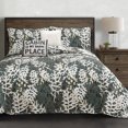 thumbnail image 1 of Lush Decor Camouflage Leaves Green 5-Piece Quilt Set, 1 of 7