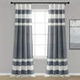 thumbnail image 1 of Lush Decor Cape Cod Stripe Window Curtain Panels - Gray - 40 X 84, 1 of 11