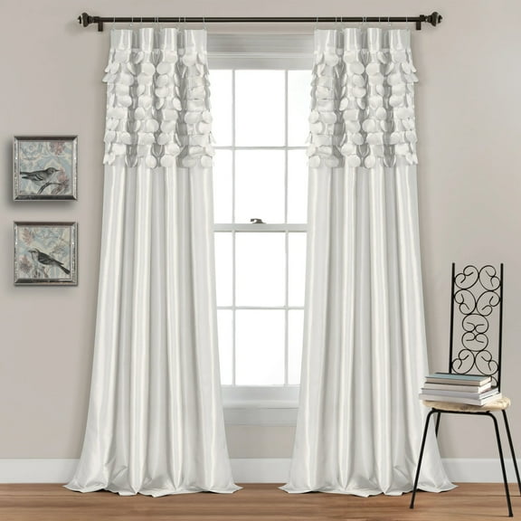 Open Box Lush Decor Circle Dream Window Curtain Set