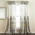thumbnail image 1 of Lush Decor Clara Room Darkening 84" x 52" + 2" Header Paisley Gray 100% Polyester 3" Rod Pocket 2-Pc Set Window Panel, 1 of 11