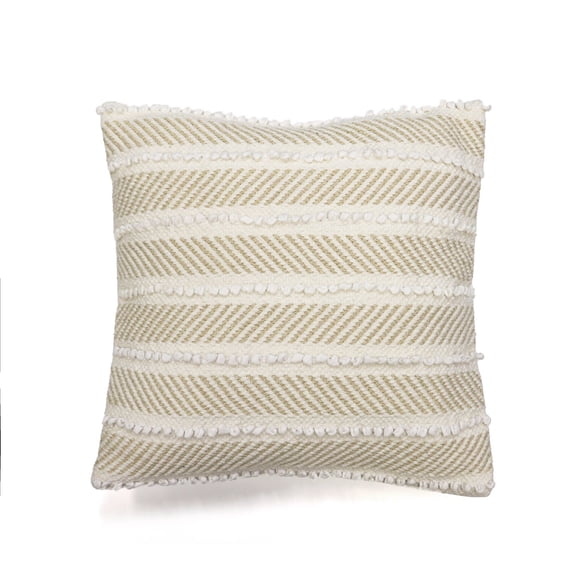 Lush Decor Columns Decorative Pillow Gold/Off White Single 20X20