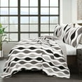 thumbnail image 1 of Lush Decor Contemporary Geometric 3 Piece Quilt Sets, King, 1 of 11