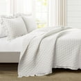 thumbnail image 1 of Lush Decor Contemporary Ruffle 3 Piece Quilt Sets, King, 1 of 11