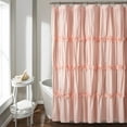 thumbnail image 1 of Lush Decor Darla Solid Shower Curtain, 72x72, Blush, Single, 1 of 11