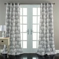 thumbnail image 1 of Lush Decor Elephant Parade Room Darkening 84" x 52" Gray Metal Grommets 2-Pc Set Window Panel, 1 of 7