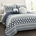 thumbnail image 1 of Lush Decor Elephant Stripe Reversible Quilt, Twin - 4 Count, 1 of 9