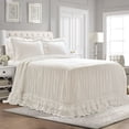 thumbnail image 1 of Lush Decor Ella Ruffle Lace Bedspread, King, 1 of 11