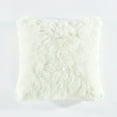 thumbnail image 1 of Lush Decor Emma Faux Fur Decorative Pillow Cover White Single 20X20, 1 of 9