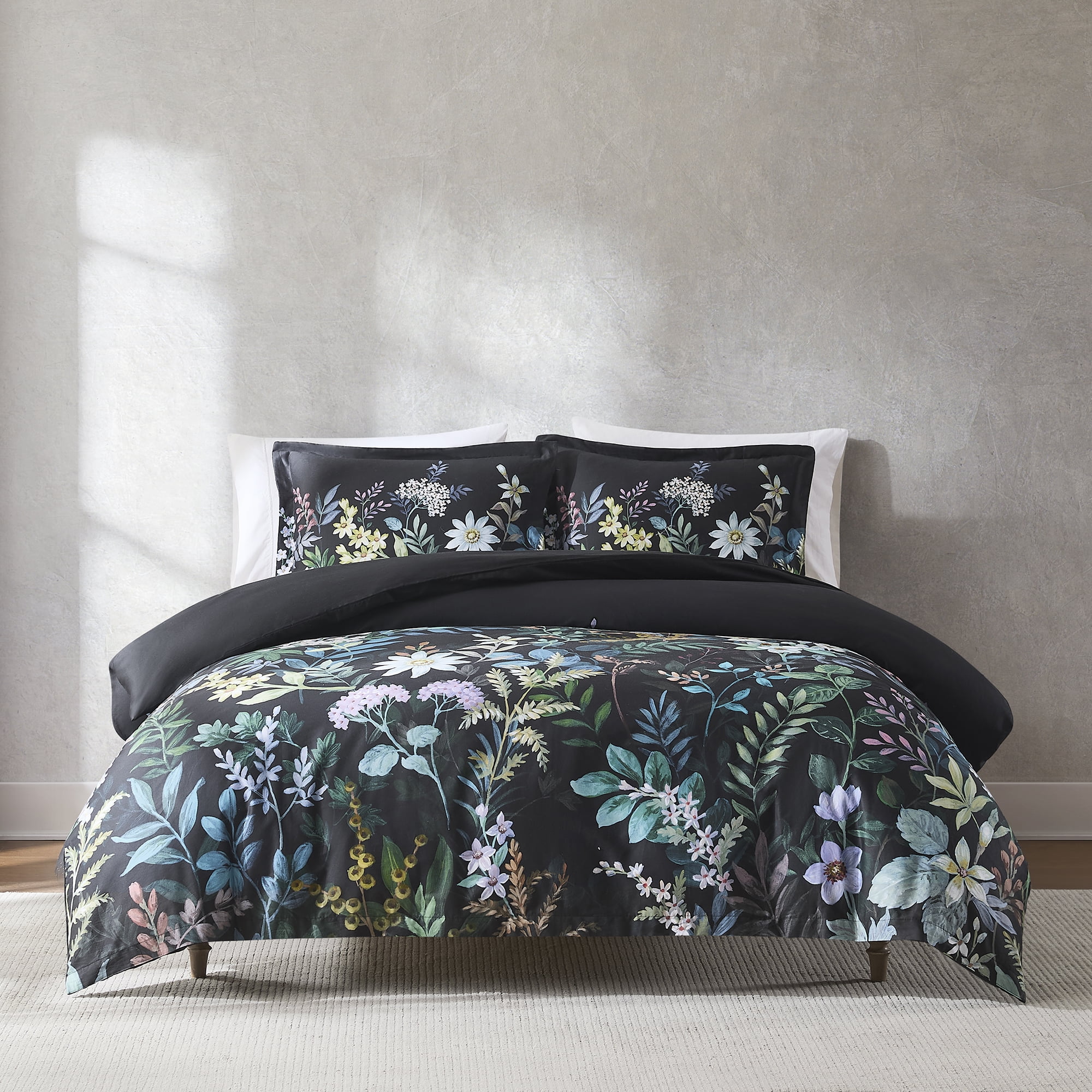 Dark Floral Duvet Cover