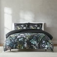 thumbnail image 1 of Lush Decor Fantasy Floral Cotton Duvet Cover 3 Piece Set Full/ Queen Black - Floral Duvet - Black Bedding Set - Goth Bedding - Modern Victorian Decor, 1 of 10