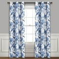 thumbnail image 1 of Lush Decor Farmhouse Bird And Flower 100% Blackout 95'' x 38'' Nature White Metal Grommets Pair Window Panel, 1 of 11