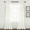 thumbnail image 1 of Lush Decor Farmhouse Boho Stripe Window Curtain Panels - Gray Ombre - 42 X 84, 1 of 11