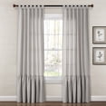 thumbnail image 1 of Lush Decor Farmhouse Faux Linen Tab Top Window Panel - Dark Linen -Single- 84 x 40, 1 of 11