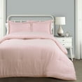 thumbnail image 1 of "Lush Decor Farmhouse Stripe Traditional Reversible Comforter, King, Red, 3-Pc Set", 1 of 11