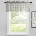 thumbnail image 1 of Lush Decor Farmhouse Textured Sheer Valance - Beige - 18 x 52, 1 of 11