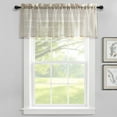 thumbnail image 1 of Lush Decor Farmhouse Textured Sheer Valance - Beige - 18 x 52, 1 of 11