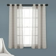 thumbnail image 1 of Lush Decor Farmhouse Textured Sheer Window Panels - Gray - 108 x 38, 1 of 11