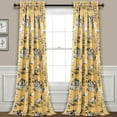thumbnail image 1 of Lush Decor French Country Toile Room Darkening 84" x 52" + 2" Header Toile Yellow 100% Polyester 3" Rod Pocket Pair Window Panel, 1 of 10