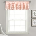 thumbnail image 1 of Lush Decor GIGI 14" x 70" Textured Blush 1.5" Rod Pocket Single Valance, 1 of 11