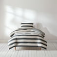 thumbnail image 1 of Lush Decor Gale Cabana Stripe? Reversible Comforter 2 Piece Set Twin/ Twin Xl Neutral & Gray - Striped Bedding Set - Kids Gray Comforter - Coastal Dorm Decor, 1 of 11