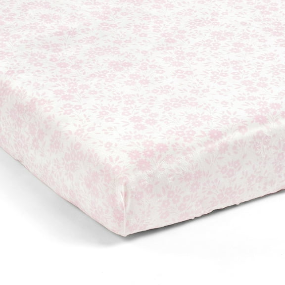 Lush Decor Garden Of Flowers Soft & P Fitted Crib Sheet Pink Single 28X52X9