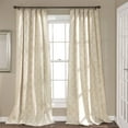 thumbnail image 1 of Geo Trellis Window Panel Linen Set 54x84, 1 of 5
