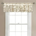 thumbnail image 1 of Lush Decor Gigi 14" x 70" Solid Ivory 1.5" Rod Pocket Single Valance, 1 of 2