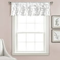 thumbnail image 1 of Lush Decor Gigi 14" x 70" Textured White 1.5" Rod Pocket Single Valance, 1 of 11