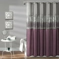 thumbnail image 1 of Lush Decor Gray Polyester Shower Curtain, 72" x 0.01", 1 of 11