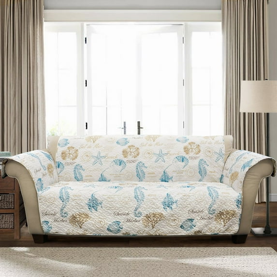 Lush Decor Harbor Life Love Seat Slipcover