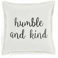 thumbnail image 1 of Lush Decor Humble and Kind Script Decorative Pillow Cover White Single 20x20, 1 of 11