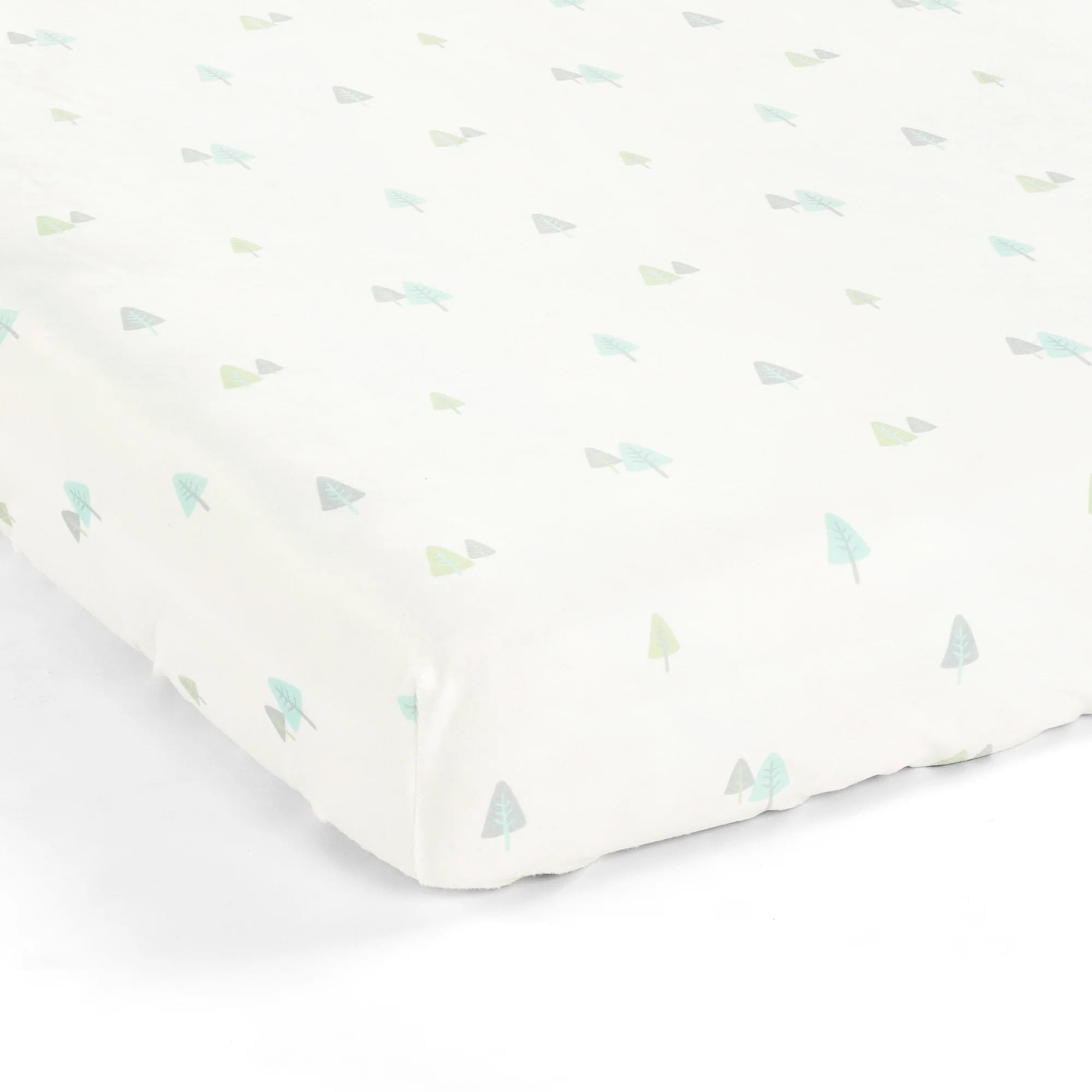 Lush Decor Hygge Sloth Trees Soft & P Fitted Crib Sheet Gray/Multi Single 28X52X9