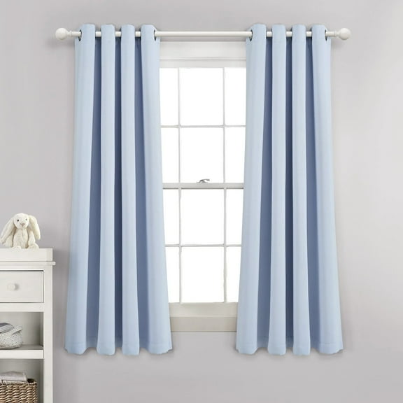 Lush Decor Insulated Grommet Blackout Window Panels - Blue Moon - 63 x 52