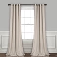 thumbnail image 1 of Lush Decor Insulated Grommet Solid Color 100% Polyester Blackout Room Darkening Window Curtain Panel, Wheat, 95"L x 52"W, Set of 2, 1 of 11