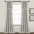 thumbnail image 1 of Lush Decor Ivy Tassel Faux Linen Window Panels - Dark Linen - 84 x 52, 1 of 11