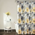 thumbnail image 1 of Lush Decor Leah Shower Curtain - Contemporary Floral Flowers Polyester, 72 in x 72 in, 1 Count, 1 of 4