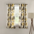 thumbnail image 1 of Lush Decor Leah Window Panels - Yellow/Gray - 95 x 52, 1 of 11