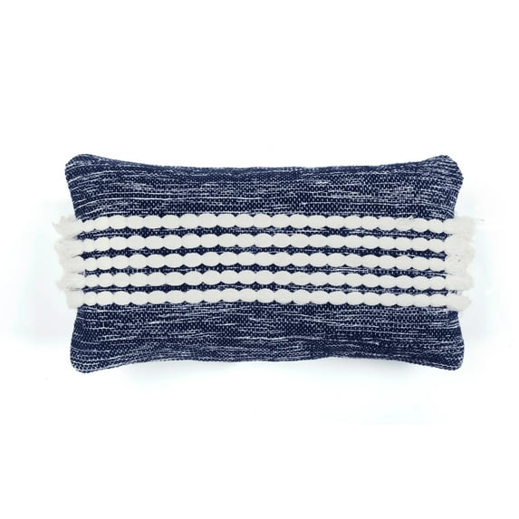 Lush Decor Linear Dotted Decorative Pillow - Off WhiteGray - Single - 13 x 24