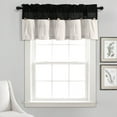 thumbnail image 1 of Lush Decor Linen Button Valance - Gray White, 1 of 11
