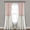 thumbnail image 1 of Lush Decor Linen Button Window Panel - Blue/White - Single - 84 x 40, 1 of 11