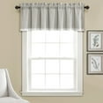 thumbnail image 1 of Lush Decor Linen Lace Lace 18" x 52" + 2" Header Lace Light Gray Cotton Blend 3" Rod Pocket Single Valance, 1 of 10
