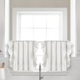 thumbnail image 1 of Lush Decor Linen Ruffle Kitchen Tiers - White - 39 x 24, 1 of 7