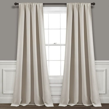 Lush Decor Lush Décor Insulated Rod Pocket Blackout Window Panels - Dark Gray - 84 x 52