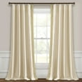 thumbnail image 1 of Lush Decor Mid Century Geo Ivory/Blue Window Curtain Panel, 84 x 52, 1 of 11