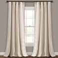 thumbnail image 1 of Lush Decor Luxury Modern Geo Linen Like Embroidery Border Window Curtain Panel Neutral Single 52X84, 1 of 11