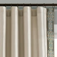 thumbnail image 1 of Lush Decor Luxury Traditional Regency Faux Silk Border Trim Window Curtain Panel - Red Single- 84 x 52, 1 of 11