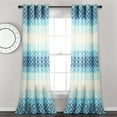 thumbnail image 1 of Lush Decor Medallion Ombre Window Curtain Panels - Blue/Navy - 84 x 52, 1 of 10