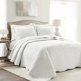 thumbnail image 1 of Lush Decor Medallion Scallop Bedspread - Light Gray - King, 1 of 11