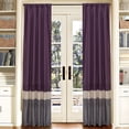 thumbnail image 1 of Lush Decor Mia 84" x 54" Stripe Purple 100% Polyester 3" Rod Pocket 2-Pc Set Window Panel, 1 of 5