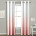 thumbnail image 1 of Lush Decor Mia Ombre Insulated Grommet Blackout Window Curtain Panels, Set of 2, 1 of 11